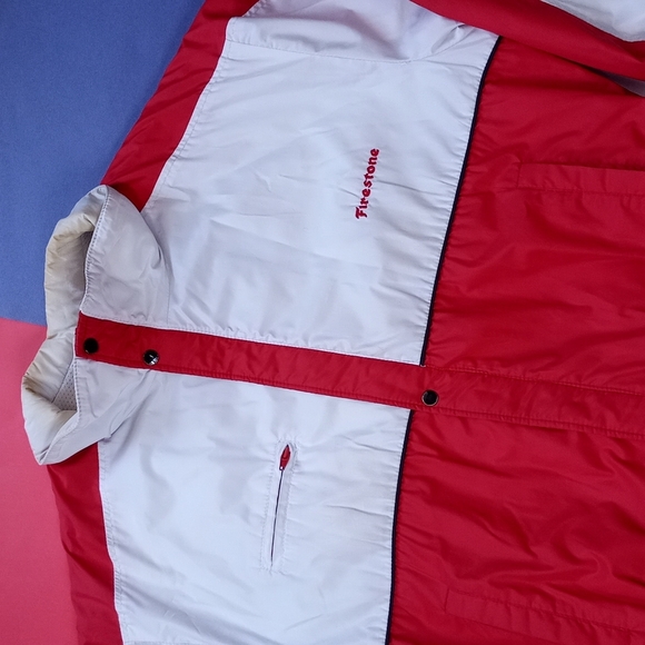 Vintage Exclusive Firestone PROMO Two-Tone Puffer  Jacket - Picture 4 of 12